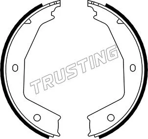 Brake Shoe Set, parking brake (079.194)