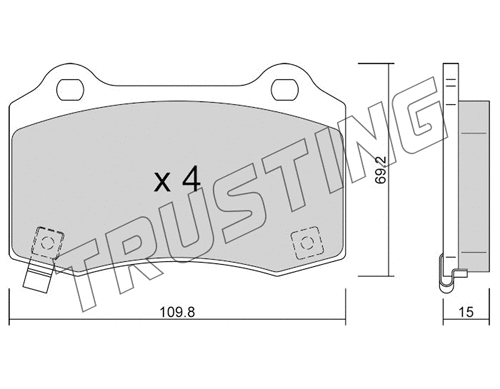 Brake Pad Set, disc brake (260.6)