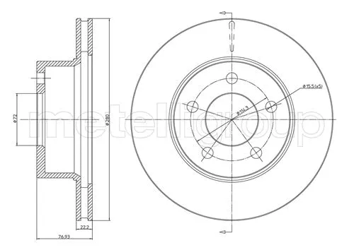 Brake Disc (DF1159)