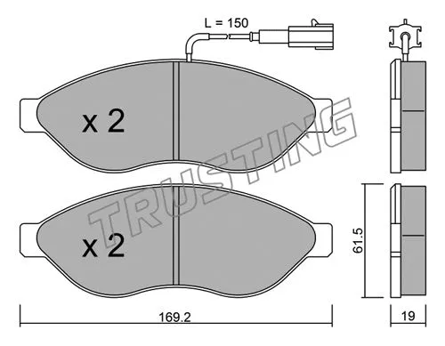 Brake Pad Set, disc brake (724.1)