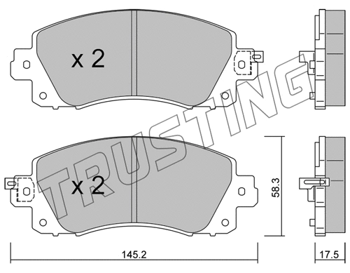 Brake Pad Set, disc brake (1161.0)