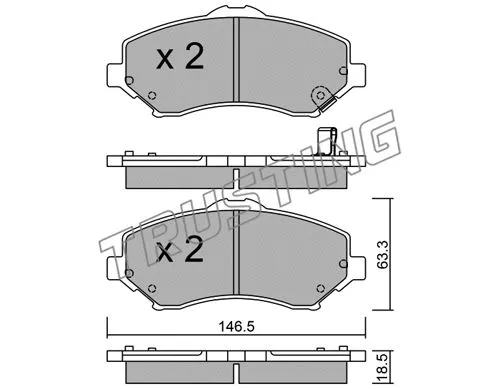 Brake Pad Set, disc brake (879.1)