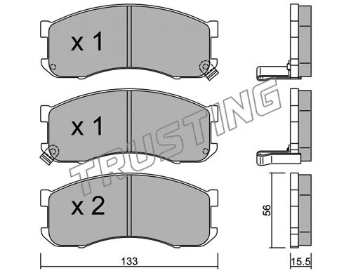 Brake Pad Set, disc brake (409.0)