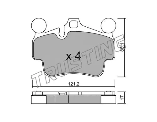 Brake Pad Set, disc brake (909.0)