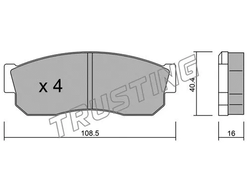 Brake Pad Set, disc brake (211.1)