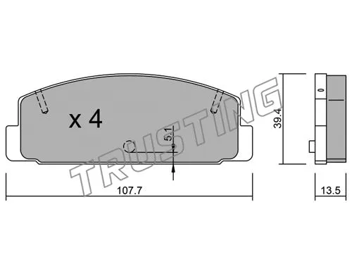 Brake Pad Set, disc brake (311.0)