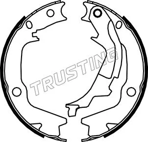Brake Shoe Set, parking brake (046.222)