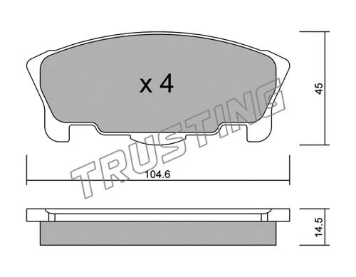 Brake Pad Set, disc brake (474.0)