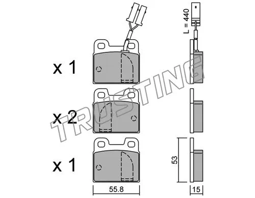 Brake Pad Set, disc brake (010.1)