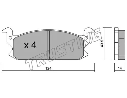 Brake Pad Set, disc brake (389.0)