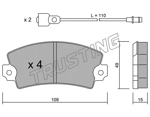 Brake Pad Set, disc brake (005.4)
