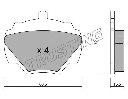 Brake Pad Set, disc brake (362.0)