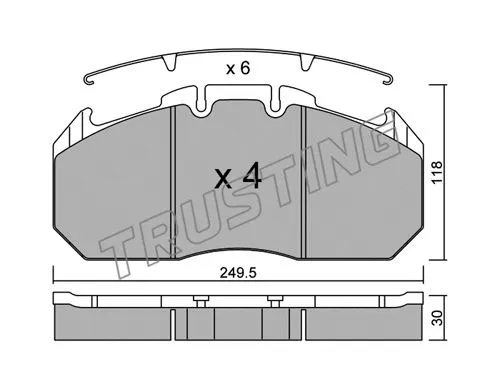 Brake Pad Set, disc brake (603.0)