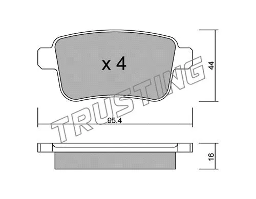 Brake Pad Set, disc brake (830.0)