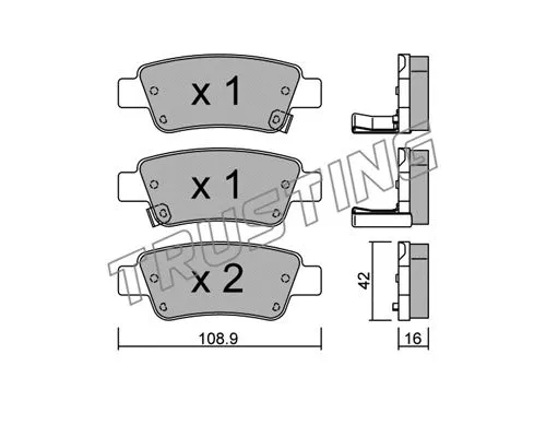 Brake Pad Set, disc brake (806.0)