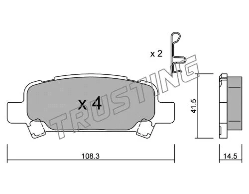 Brake Pad Set, disc brake (429.0)