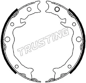 Brake Shoe Set, parking brake (110.343)