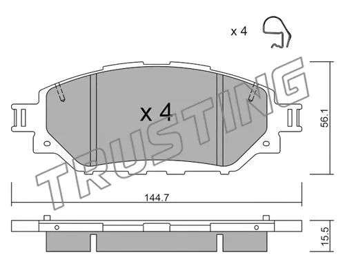 Brake Pad Set, disc brake (1090.0)