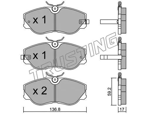 Brake Pad Set, disc brake (507.0)