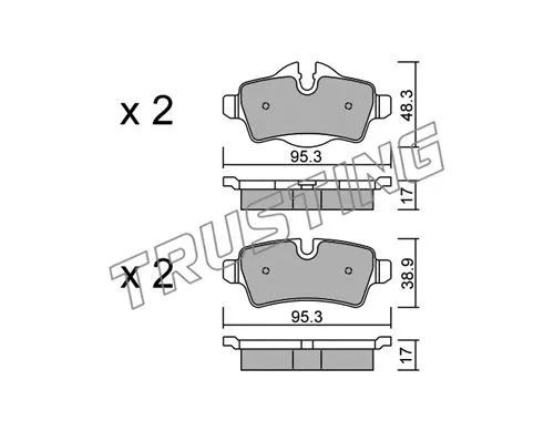 Brake Pad Set, disc brake (785.0)