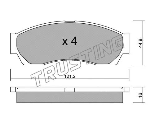 Brake Pad Set, disc brake (913.0)