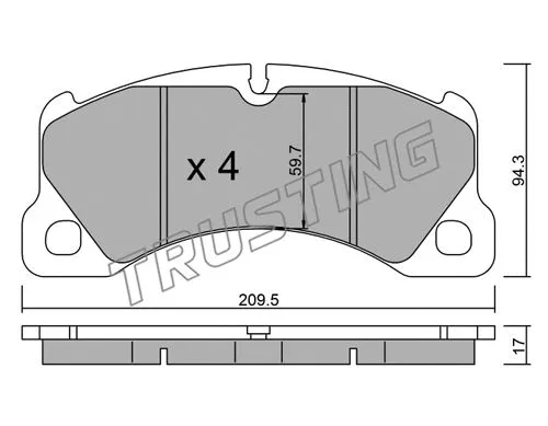 Brake Pad Set, disc brake (973.3)