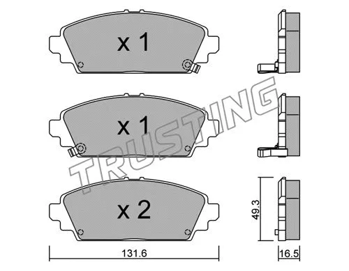 Brake Pad Set, disc brake (479.0)