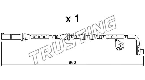 Warning Contact, brake pad wear (SU.220)