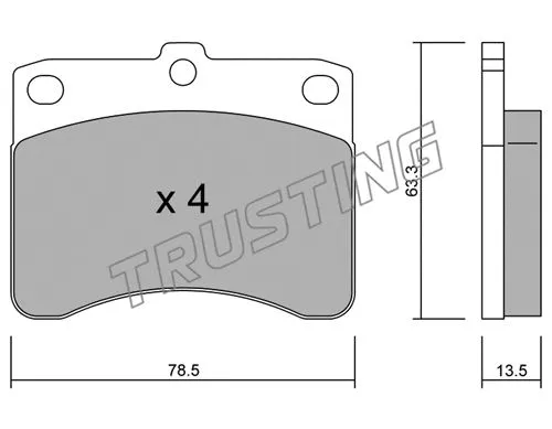 Brake Pad Set, disc brake (210.0)