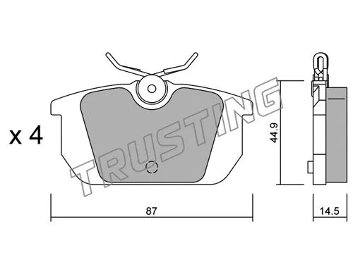 Brake Pad Set, disc brake (066.0)