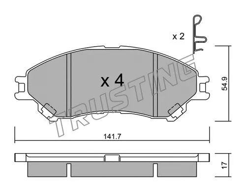 Brake Pad Set, disc brake (1012.0)
