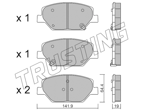 Brake Pad Set, disc brake (1178.0)