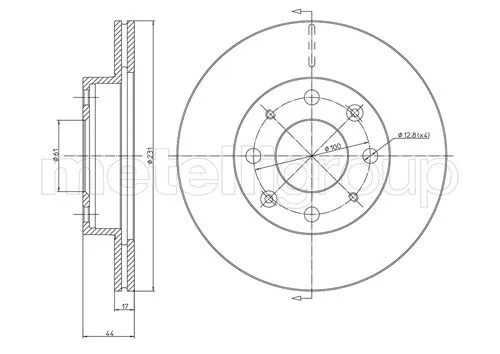 Brake Disc (DF1582)