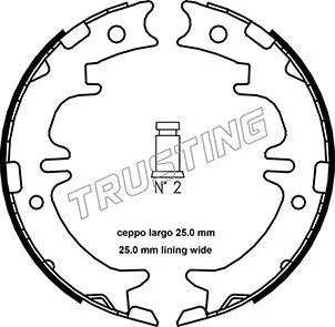 Brake Shoe Set, parking brake (115.311)