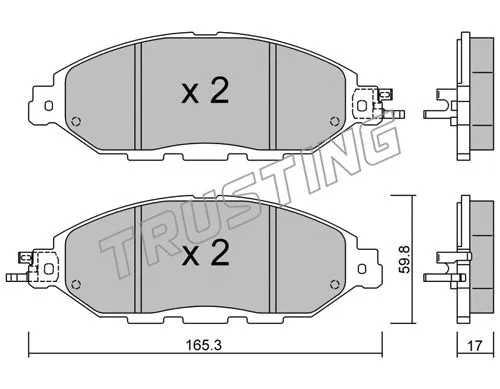 Brake Pad Set, disc brake (1074.0)