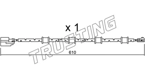 Warning Contact, brake pad wear (SU.321)