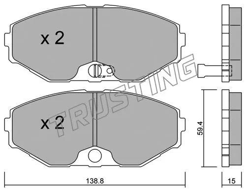 Brake Pad Set, disc brake (420.0)