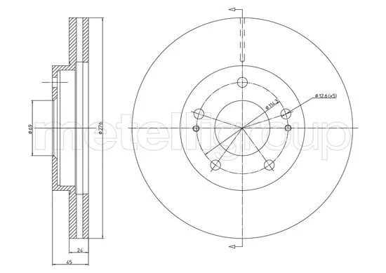 Brake Disc (DF1052)