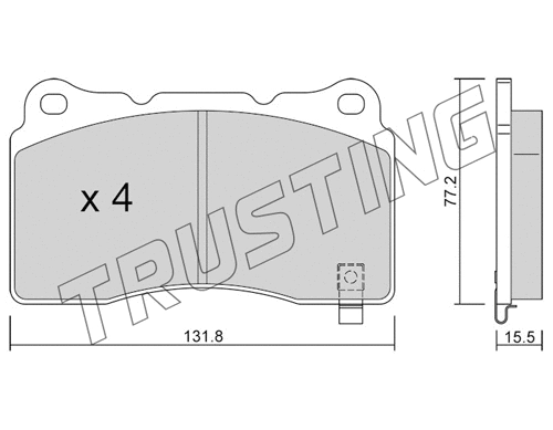Brake Pad Set, disc brake (297.8)