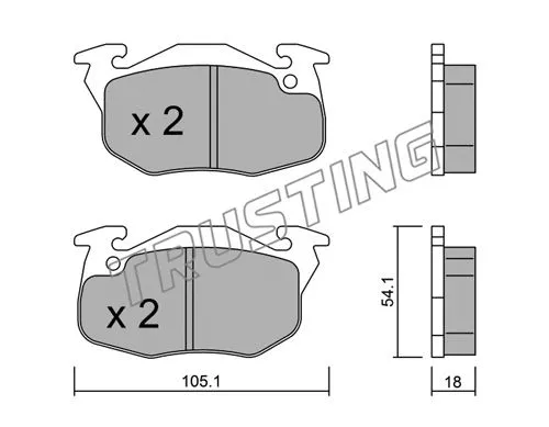 Brake Pad Set, disc brake (039.5)