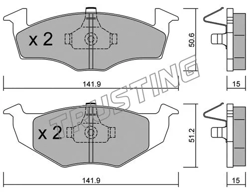 Brake Pad Set, disc brake (215.2)