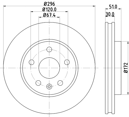 Brake Disc (8DD 355 116-031)