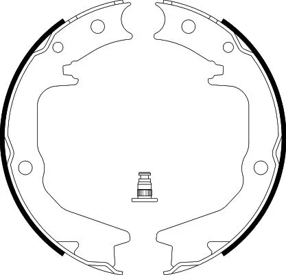 Brake Shoe Set, parking brake (8DA 355 050-631)