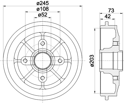 Brake Drum (8DT 355 300-591)