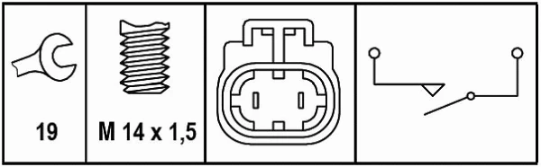 Switch, reverse light (6ZF 008 621-291)
