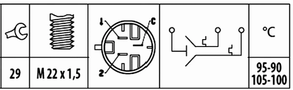 Temperature Switch, radiator fan