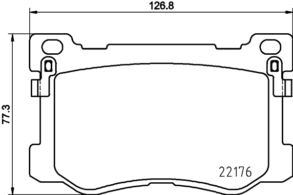 Brake Pad Set, disc brake (8DB 355 025-271)