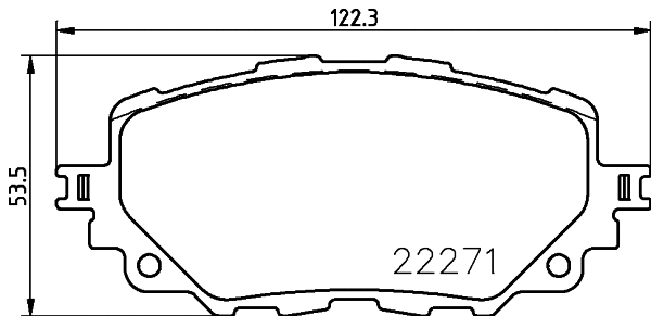 Brake Pad Set, disc brake (8DB 355 024-821)