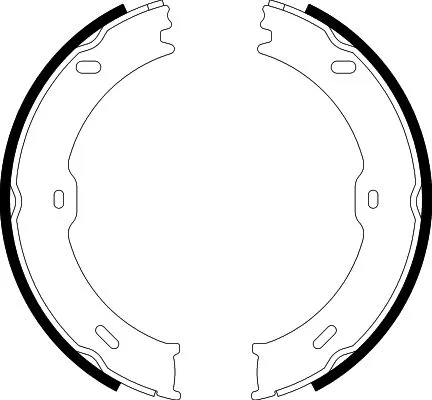Brake Shoe Set, parking brake (8DA 355 050-761)