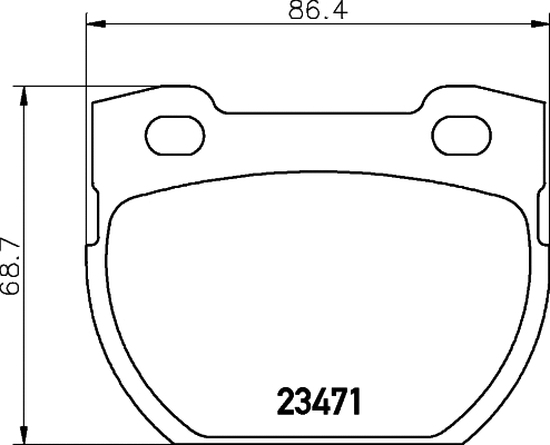 Brake Pad Set, disc brake (8DB 355 019-231)